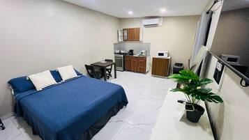 Studio, Patio, Pool View | Laptop workspace, iron/ironing board, free WiFi