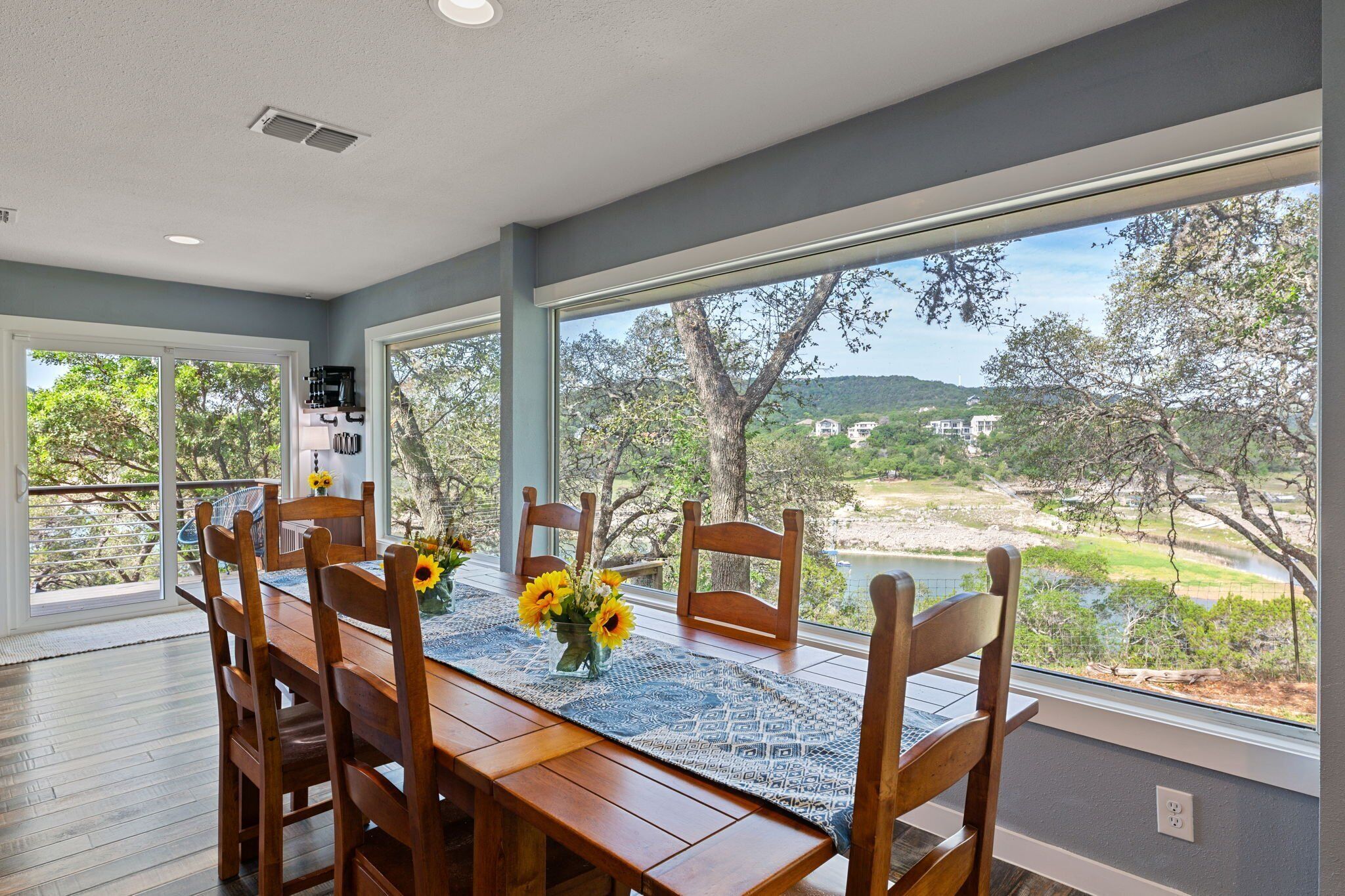 Huis, Meerdere bedden, terras, uitzicht op tuin (TX Sunset Ranch (17)) | Dineren