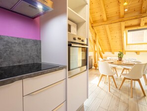 Private kitchen - 3-room apartment for 6 with parking and Wifi in Valloire (Valloire)