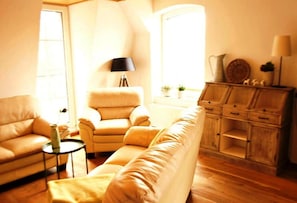 Apartment | Living room - Einladende Ferienwohnung in Wiek mit Garten (Wiek)