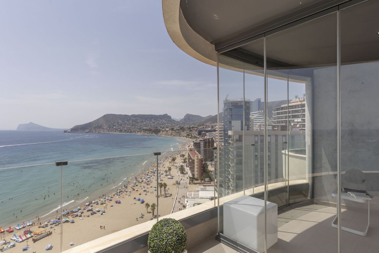 On the beach, beach towels