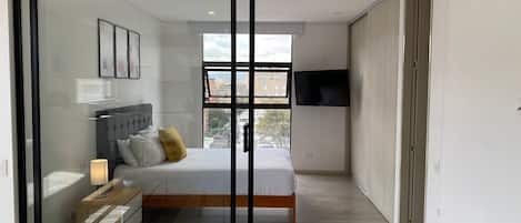 Basic Apartment | In-room safe, desk, blackout drapes, iron/ironing board