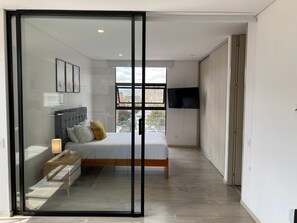 Basic Apartment | In-room safe, desk, blackout drapes, iron/ironing board