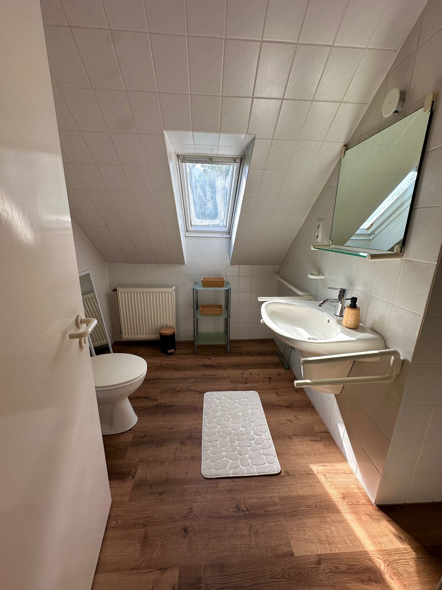 シャワー、ヘアドライヤー、石鹸、トイレットペーパー