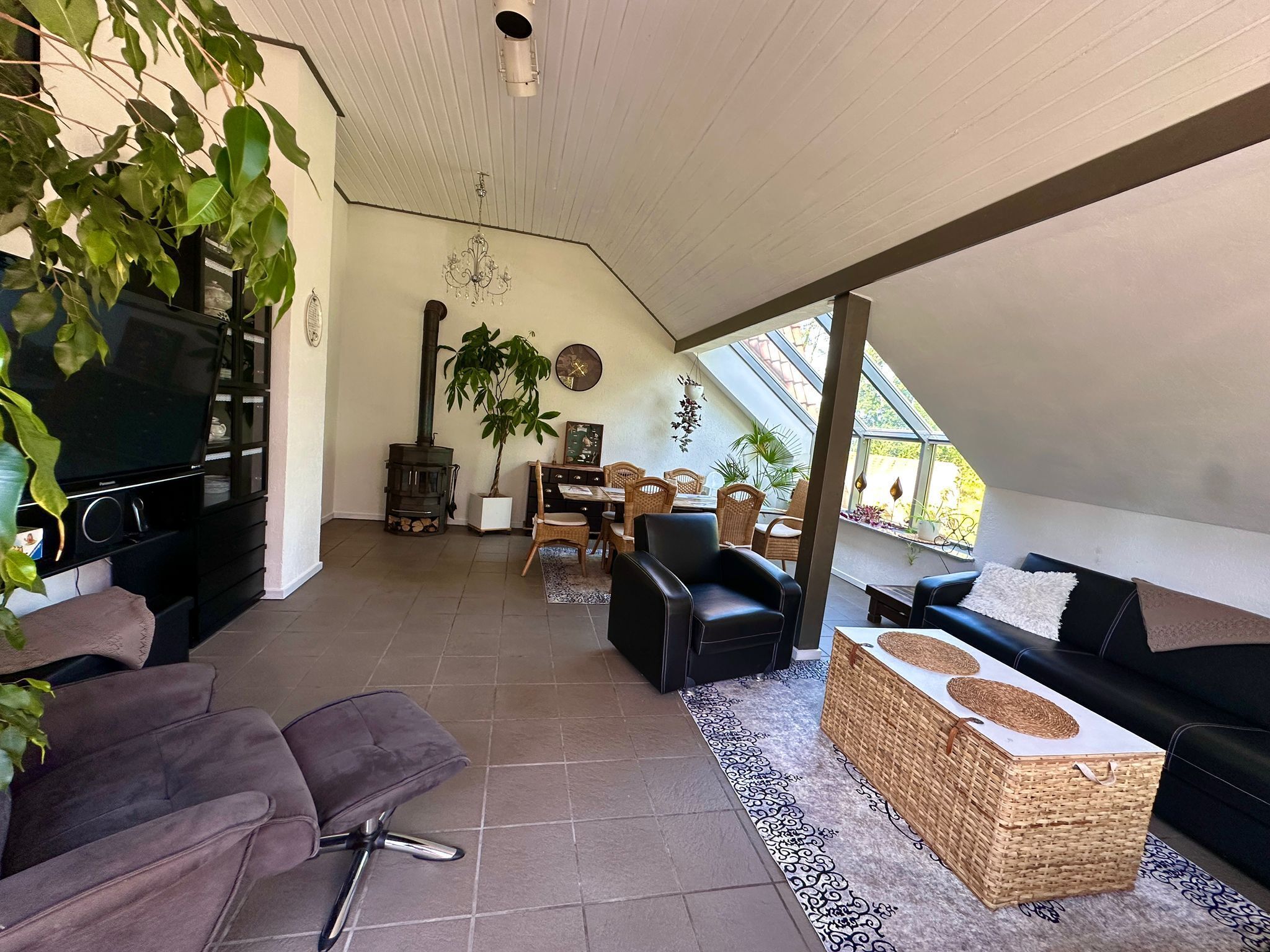 スマートテレビ、暖炉、テレビゲーム、DVD プレーヤー