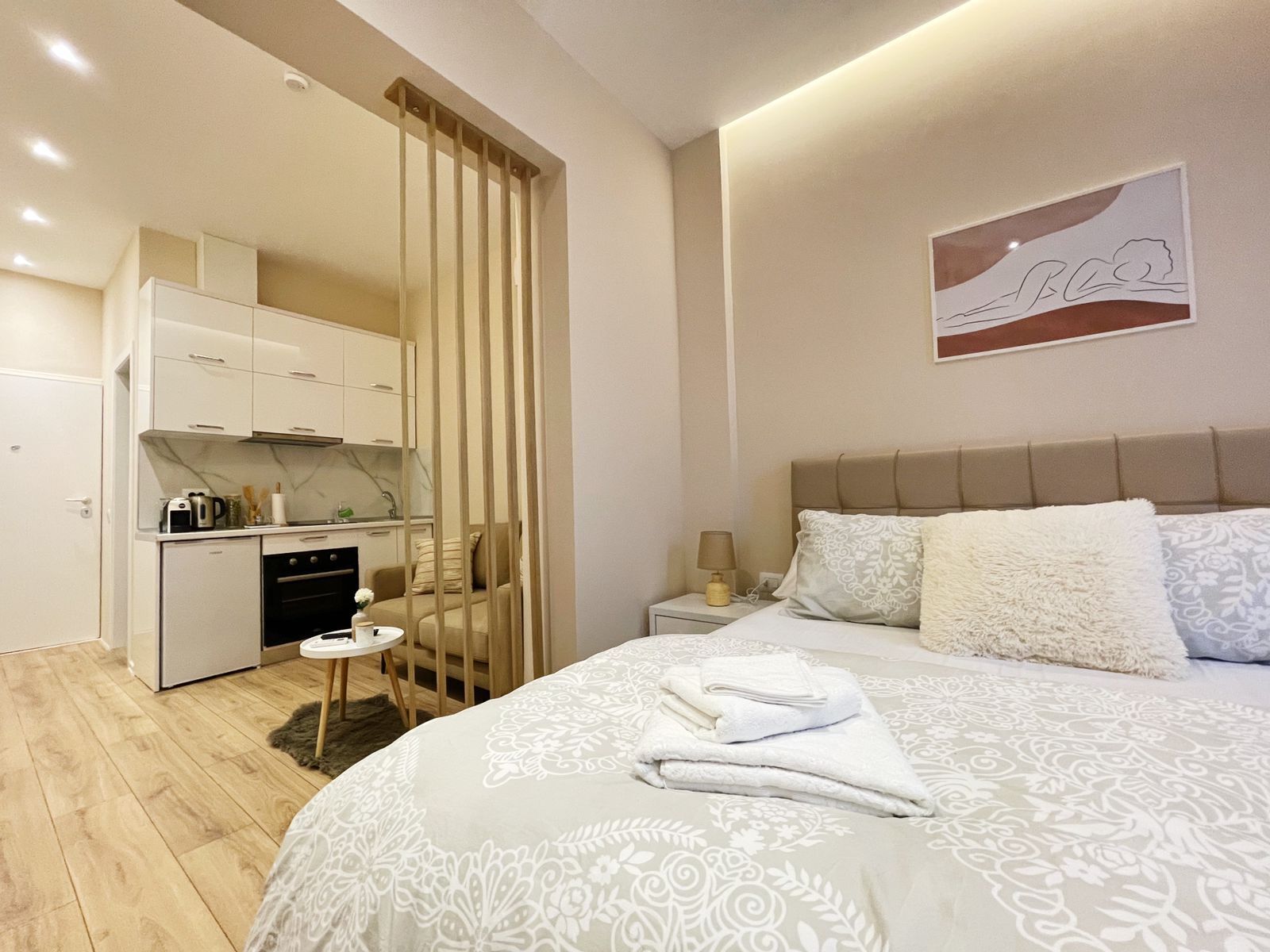 1 dormitorio, tabla de planchar con plancha, wifi gratis y ropa de cama