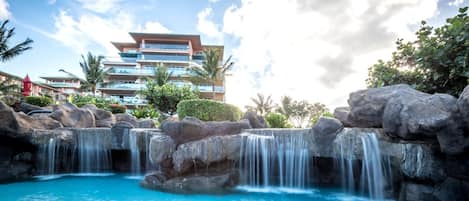 A heated pool