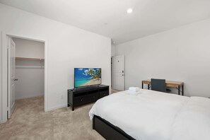 4 bedrooms, individually decorated, individually furnished, bed sheets