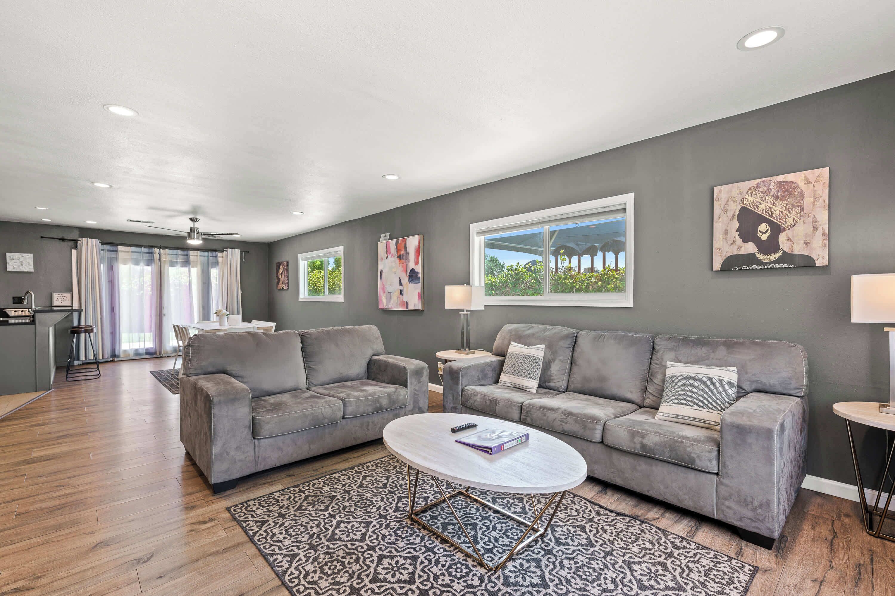 House, Multiple Beds, Patio, Garden View (1131 West Covina) | Living area | 42-inch flat-screen TV with digital channels