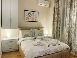 1 soverom, strykejern/-brett, wi-fi og sengetøy