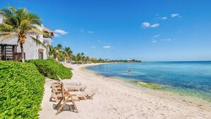 Beach - Beachfront apartment in Akumal U3 (Akumal)