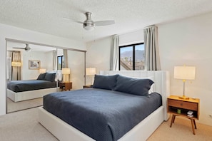 Condo, 1 King Bed with Sofa bed, Balcony, Pool View (Sunset Palmar) | 1 bedroom, individually decorated, individually furnished, bed sheets - Sunset Palmar Great for Remote Work (Palm Springs)