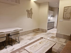 Apartment, 1 Bedroom, Accessible, Balcony | Living area