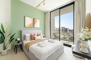 Deluxe Apartment | Egyptian cotton sheets, premium bedding, memory foam beds