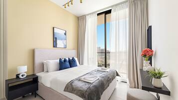 Design Apartment | Egyptian cotton sheets, premium bedding, memory foam beds