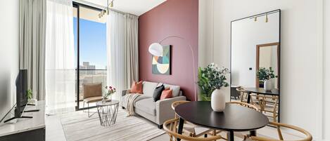 デザイン アパートメント | リビング エリア