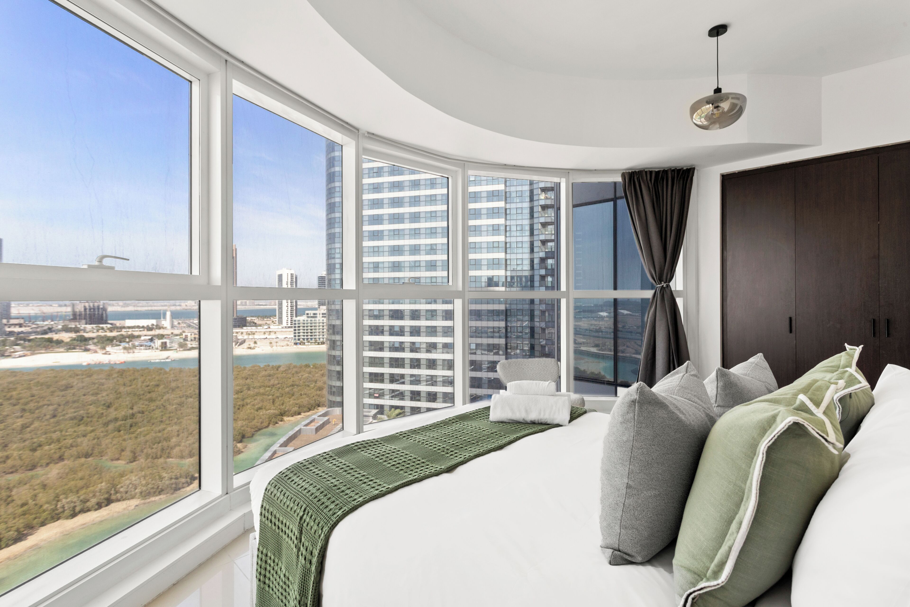 Comfort appartement | Lakens van Egyptisch katoen, luxe beddengoed