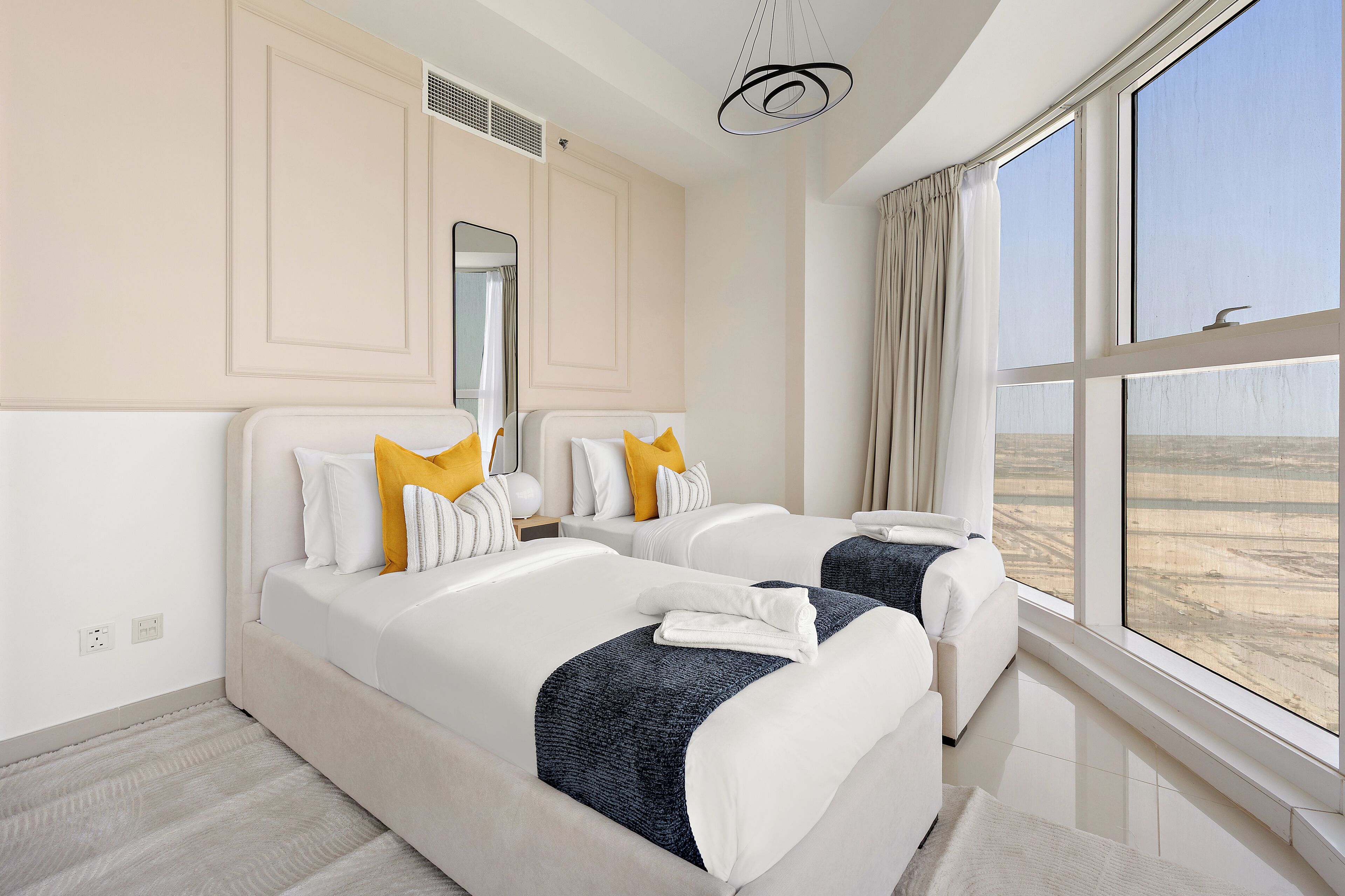Grand Apartment | Egyptian cotton sheets, premium bedding, memory foam beds, in-room safe