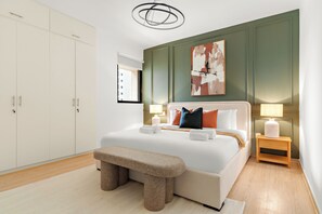 Elite Apartment | Egyptian cotton sheets, premium bedding, memory foam beds, in-room safe - Silkhaus Murjan 5 (Dubai)