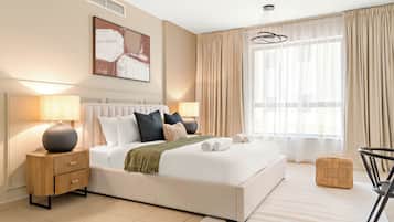 Egyptian cotton sheets, premium bedding, memory-foam beds, in-room safe