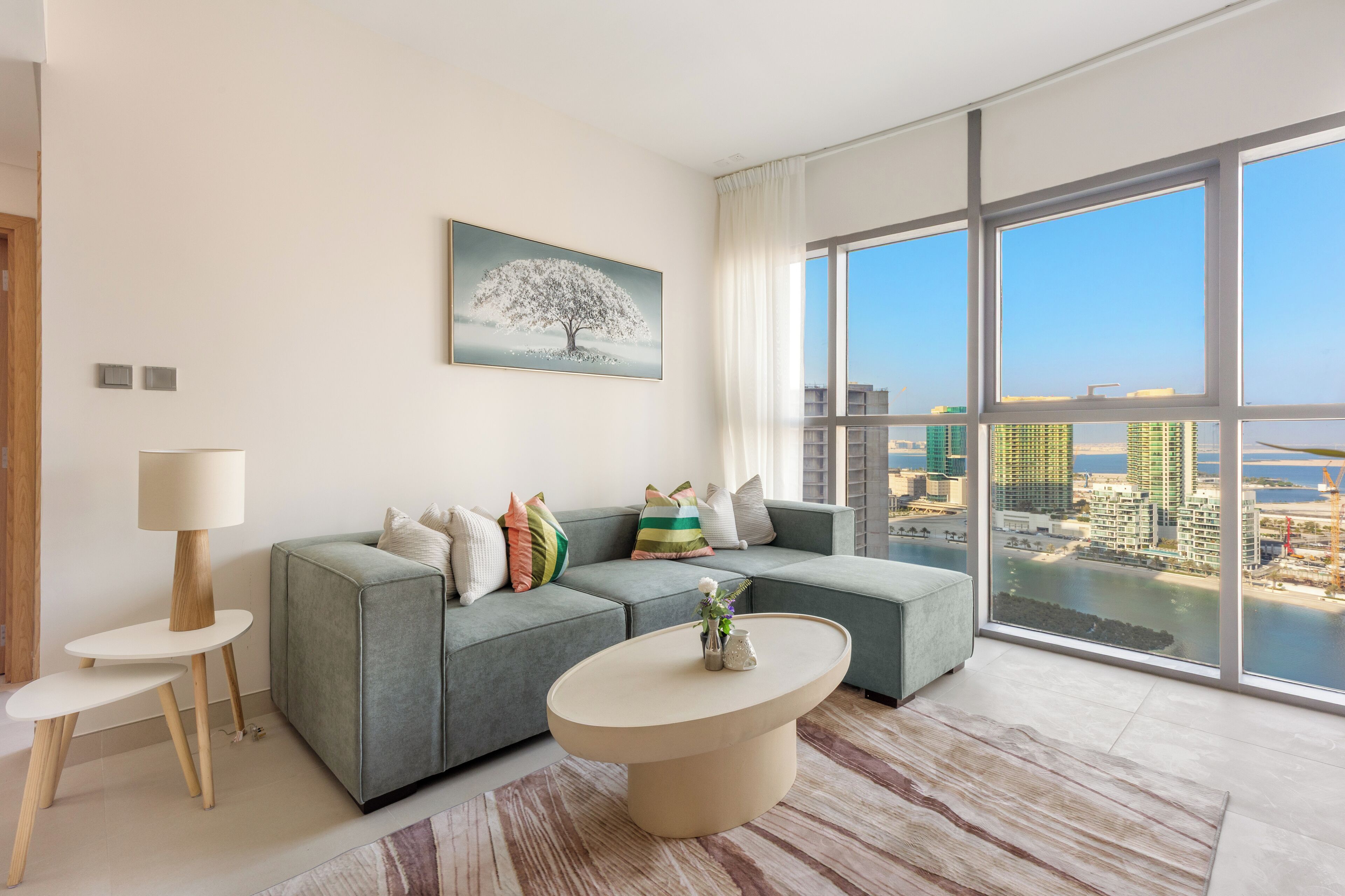 Executive Apartment | Living area | 50-inch Smart TV with digital channels