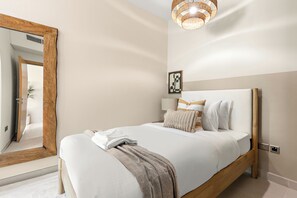 Exclusive Apartment | Cadar kapas Mesir, peralatan tempat tidur premium, busa memori 