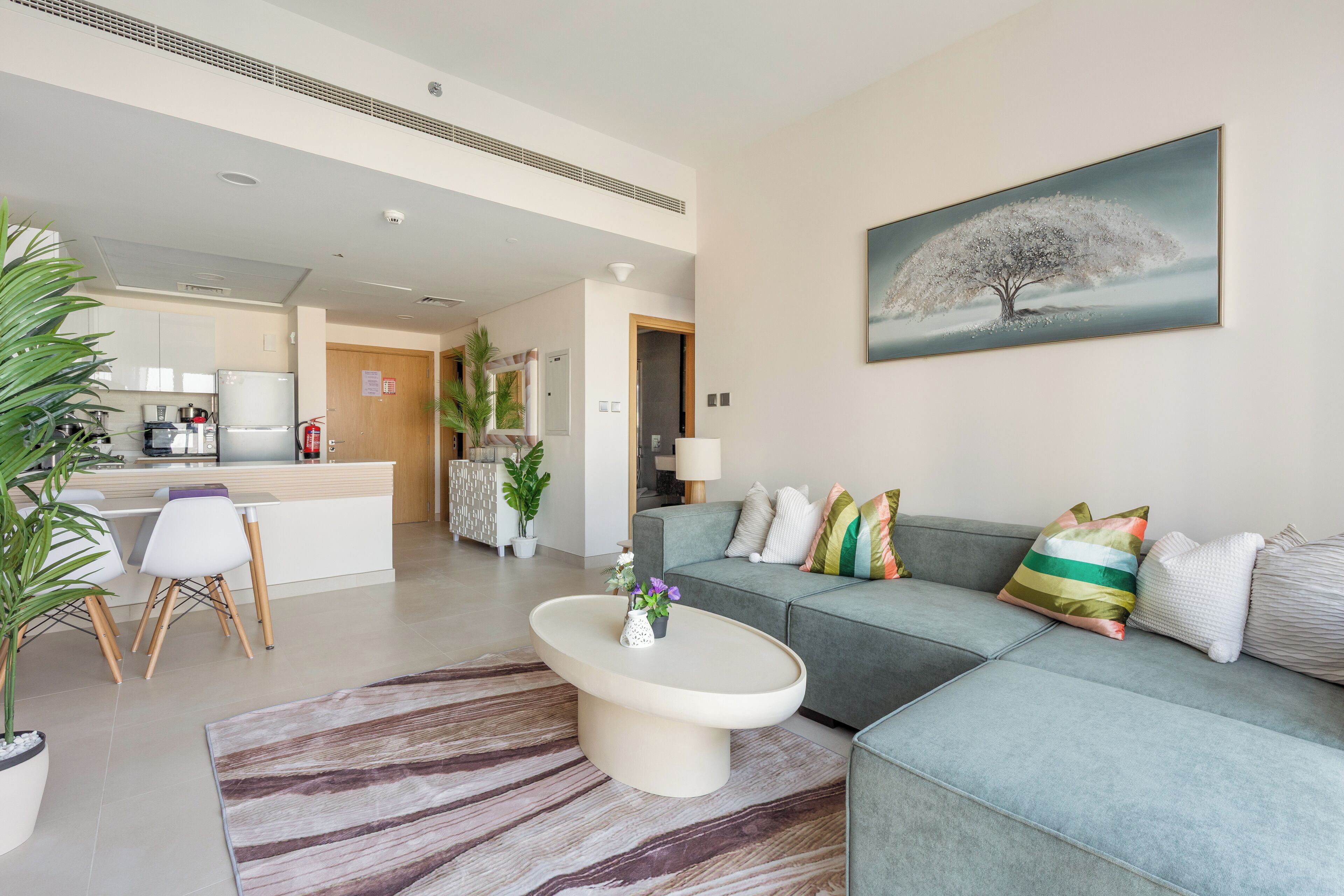 Executive Apartment | Living area | 50-inch Smart TV with digital channels