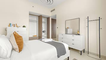 Superior Apartment | Egyptian cotton sheets, premium bedding, memory foam beds, in-room safe