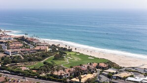 A coastal residential area with a beachfront, a golf course, and a variety of houses. - Walk to the BEACH from this Monarch Bay Villa in Dana Point!! (Dana Point)