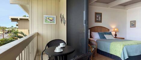 Studio, 1 queensize-seng, balkong (Kona Bali Kai 362) | 1 soverom, individuelt dekorert og individuelt innredet