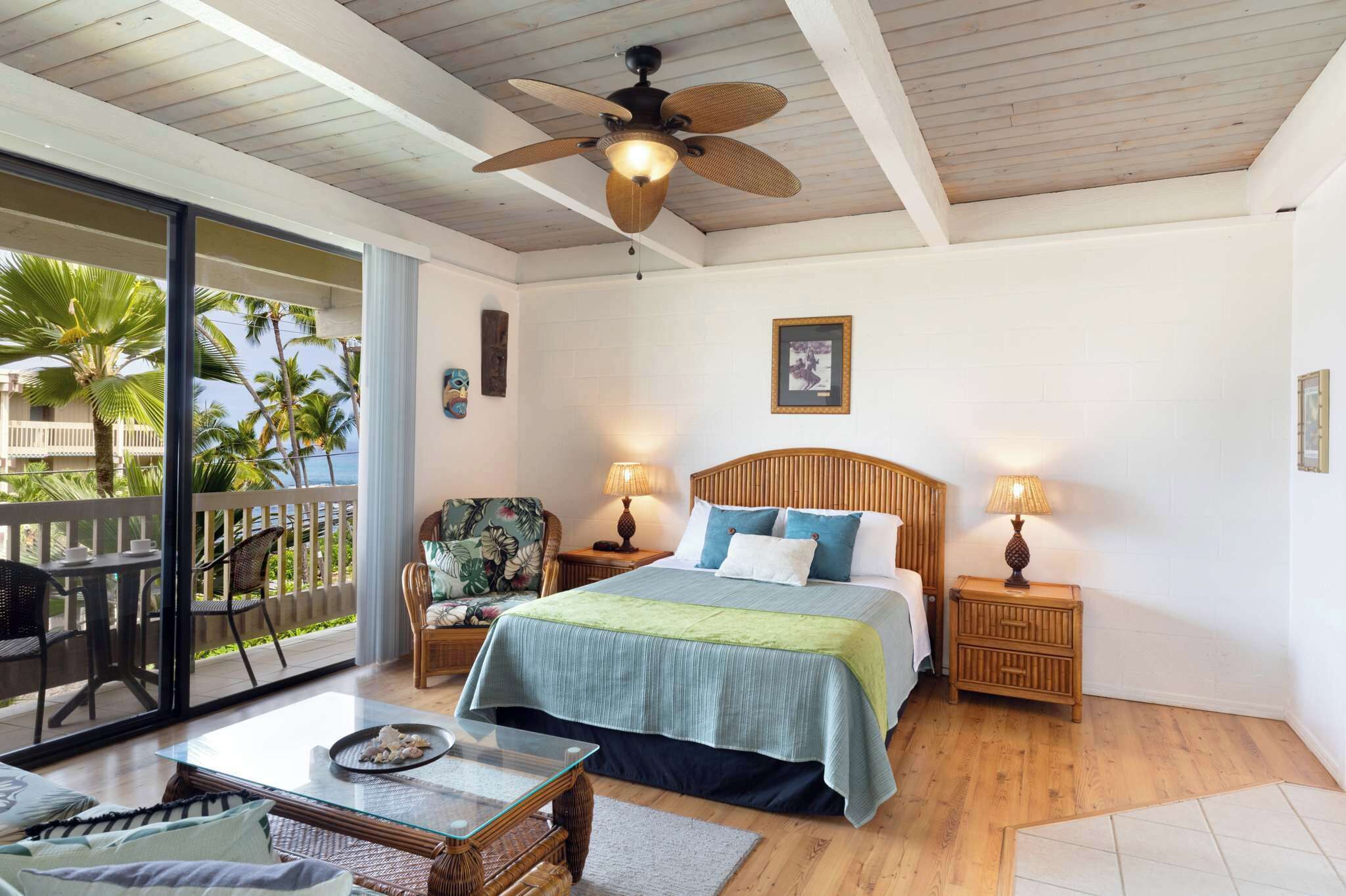 Studio, 1 Queen-Bett, Balkon (Kona Bali Kai 362) | 1 Schlafzimmer, individuell dekoriert, individuell eingerichtet