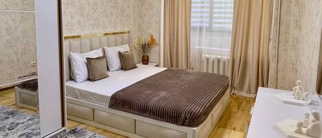 Een strijkplank/strijkijzer, gratis wifi