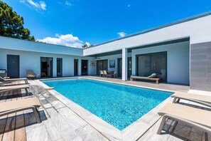 A heated pool
