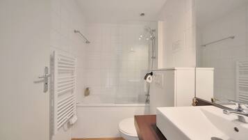 Hair dryer, towels