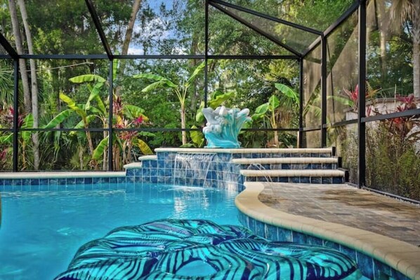 Pool - Oasis privacy heated Pool Game room 3 mins Sister Spring (Crystal River)