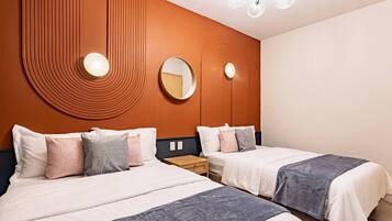 3 bedrooms, desk, iron/ironing board, travel crib