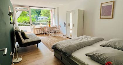 Ruhiges und Sonniges Studio in direkter Nähe zur Messe/Arena und Innenstadt