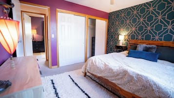 4 slaapkamers, een strijkplank/strijkijzer, wifi, beddengoed