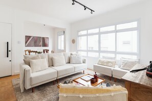 Appartement Confort, vue ville | Coin séjour