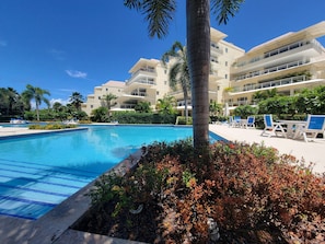 Pool - Stunning Beachfront 2-bedroom Condo with AC in Barbados (Hastings)