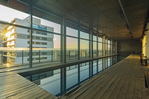 Indoor pool, a heated pool