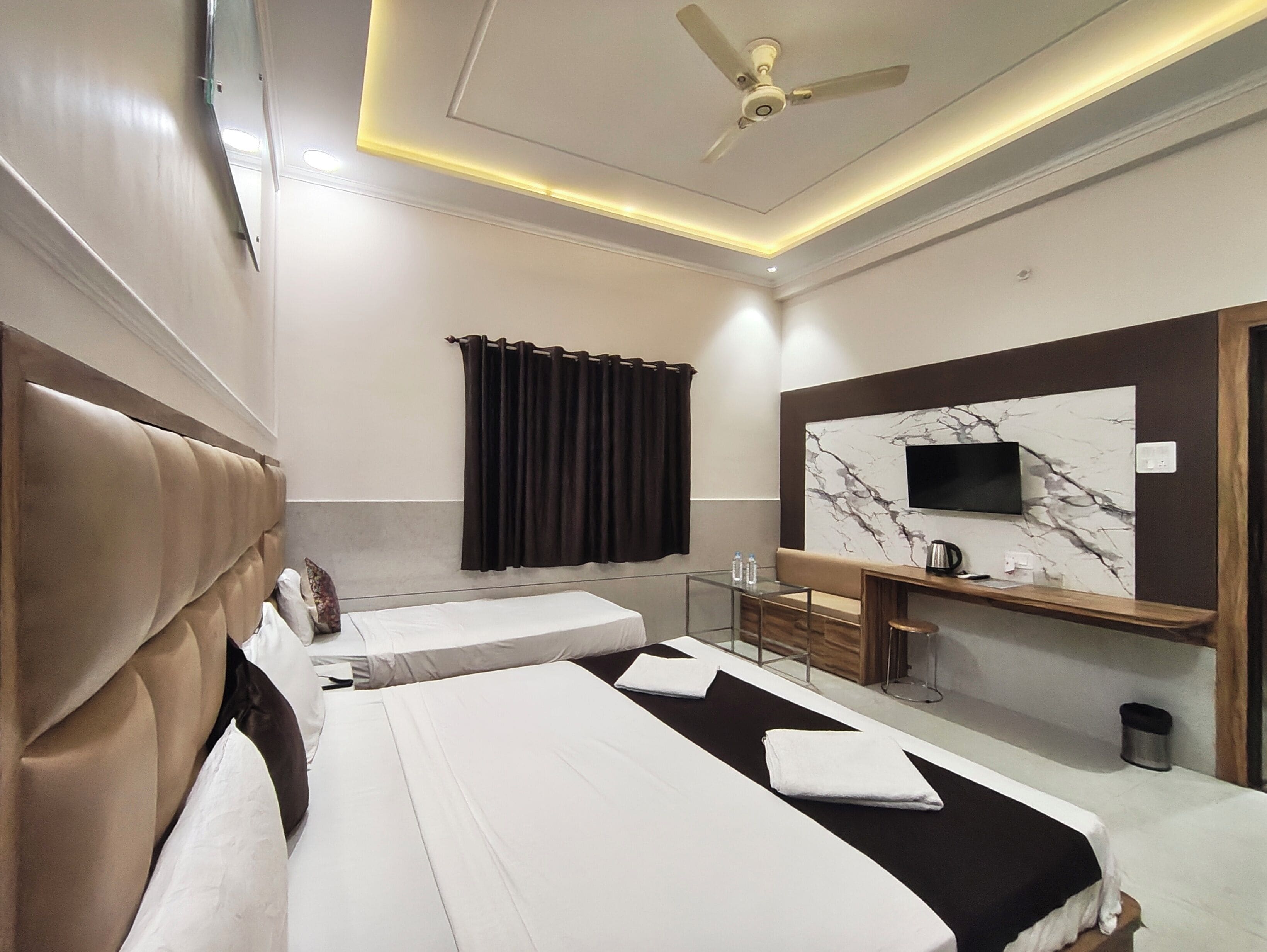 Chambre Quadruple Familiale, vue jardin