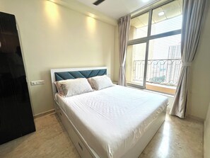 1 bedroom, desk, iron/ironing board, free WiFi - Waterfront Balcony LakeView Studio Apartment at Hiranandani Estate Thane ~ India (Thane)