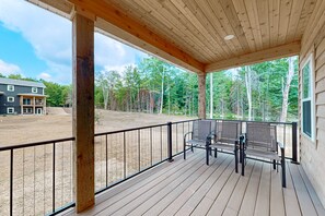 Terrace/patio - Modern Northwoods Townhouse near lakes, trails & town—perfect for adventures! (Eagle River)