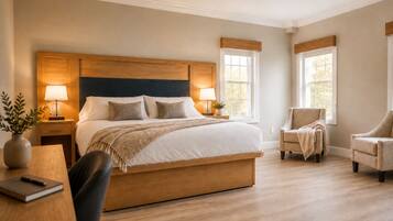Premium Room, 1 King Bed, Non Smoking | In-room safe, blackout drapes, free WiFi, bed sheets