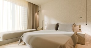 Desk, blackout drapes, iron/ironing board, free WiFi