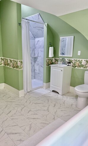 Hair dryer, towels