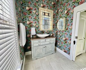 Hair dryer, towels