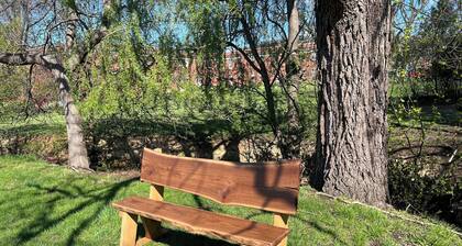 Renovated Historic 1870 Home 2 BR Suite on 1st Floor Full Amenities Firepit Deck