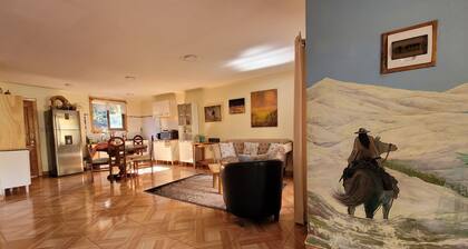 Large, well-equipped cabin, strategic location